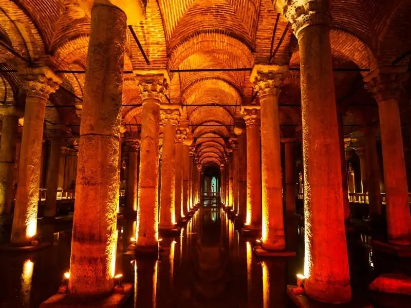 Basilica Cistern Interior