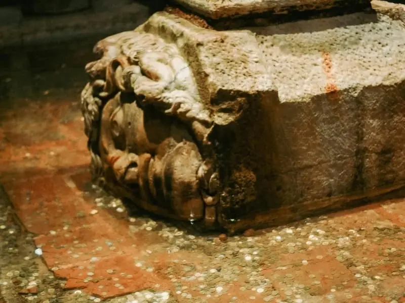 Medusa heads in Basilica Cistern