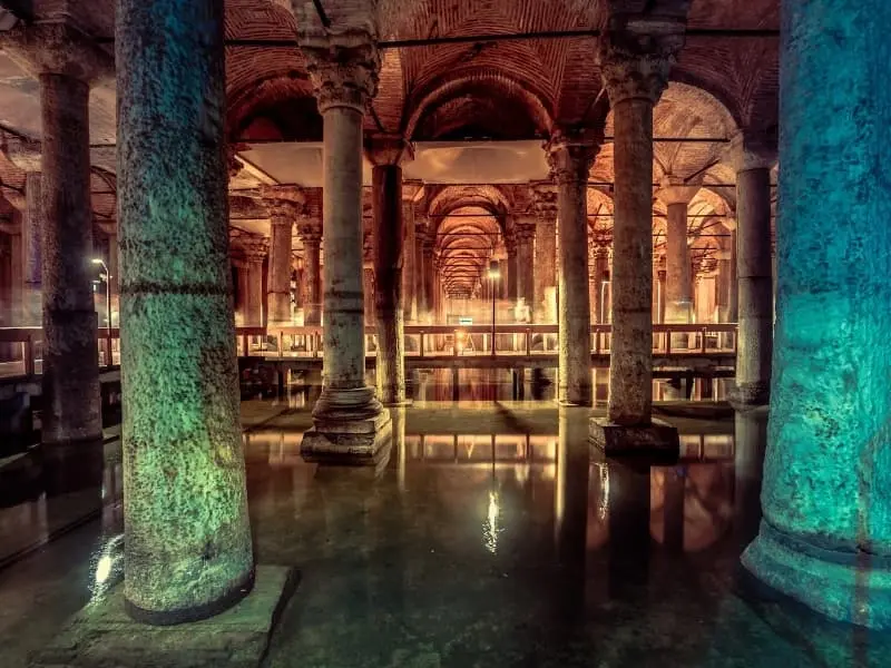 Interior view of Basilica Cistern