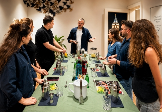 Cocktail Workshop In Istanbul With Stunning Galata Tower View