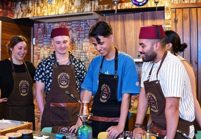 Turkish Coffee Experience Making On Sand