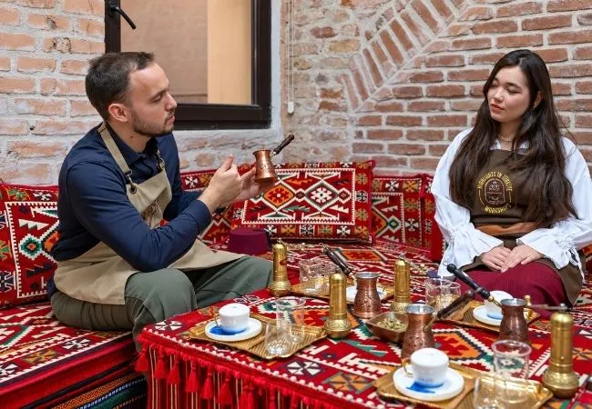 Turkish Coffee Experience Making On Sand
