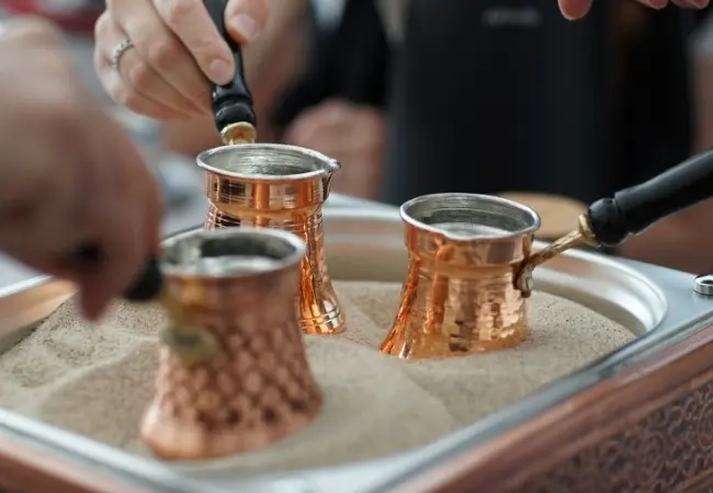 Turkish Coffee Workshop Making On Sand